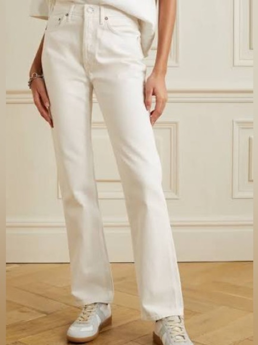 Agolde Lana White Leg Jeans
